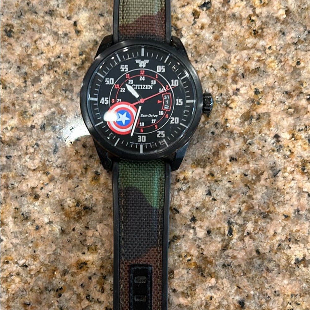 Citizen Eco Drive Captain America limited edition watch.